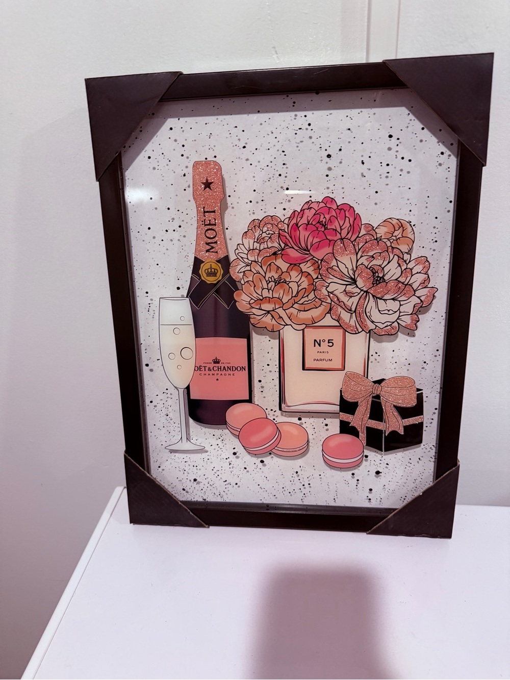Moët & Chandon and Chanel No. 5 Framed Wall Art